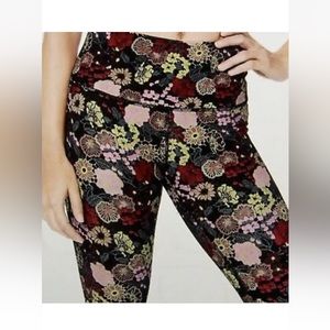 LULULEMON WUNDER UNDER CROP FLORAL PRINT LEGGING